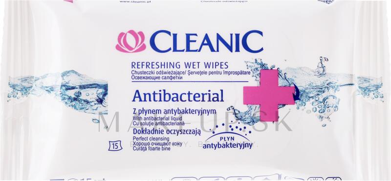 Clean nedves törlőkendők antibakteriális hatással 15 db
