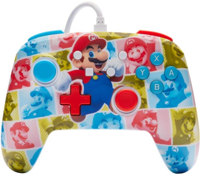 Enhanced Wired Controller for Nintendo Switch Super Mario Hero Reel (NSGP0282-01)