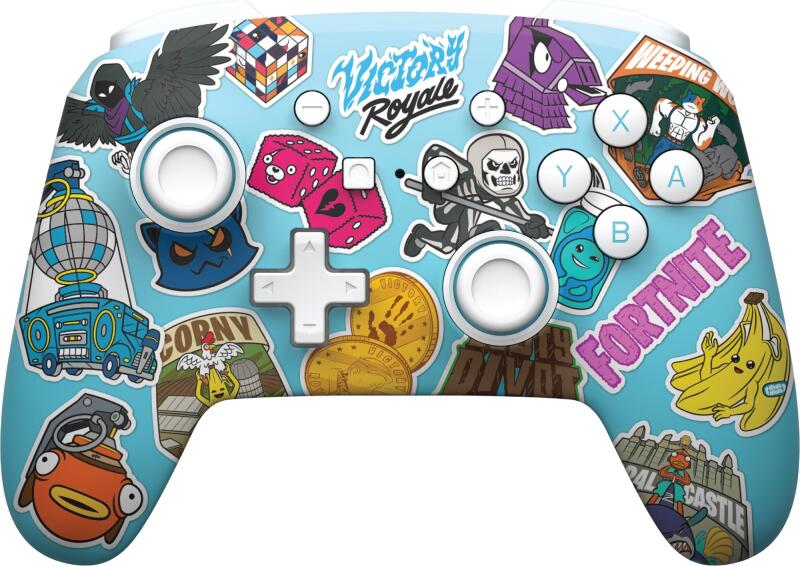 Enhanced Wireless Controller for Nintendo Switch Fortnite Sticker Mania (NSGP0290-01)