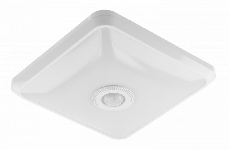 OS-ITL12WKW-LED Mennyezeti lámpatest ITALIA LED, négyzet alakú, mozgásérzékelővel, 12W, 900lm, IP20, AC220-240V, 50/60Hz, 360°, 4000K (OS-ITL12WKW-LED)