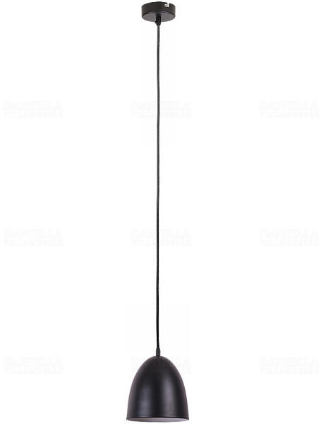 Rába 2587 Olivia, függeszték, D16 cm, belül matt fehér, kívül matt fekete bura - Készlet erejéig! ! ! (2587)