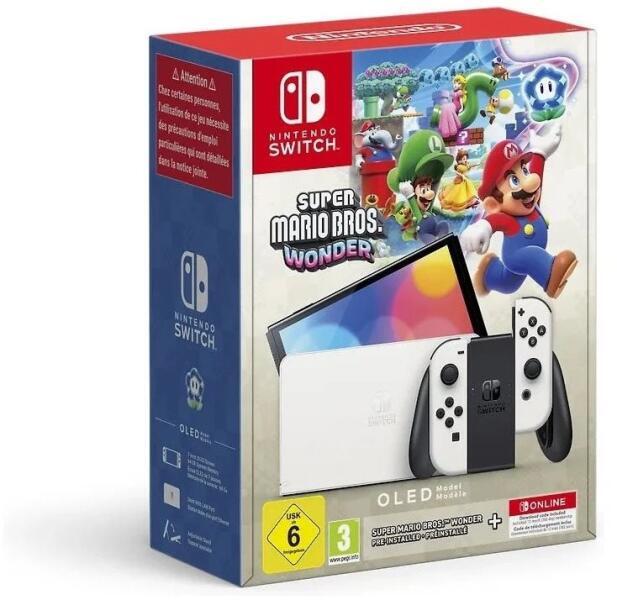Nintendo Switch OLED Model Super Mario Bros. Wonder Bundle Preturi