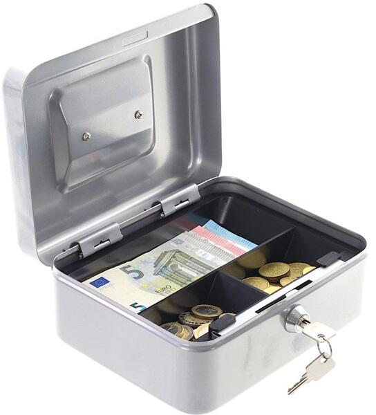 HomeStar Cash2 ezüst pénzkazetta (T06108) - officedepot
