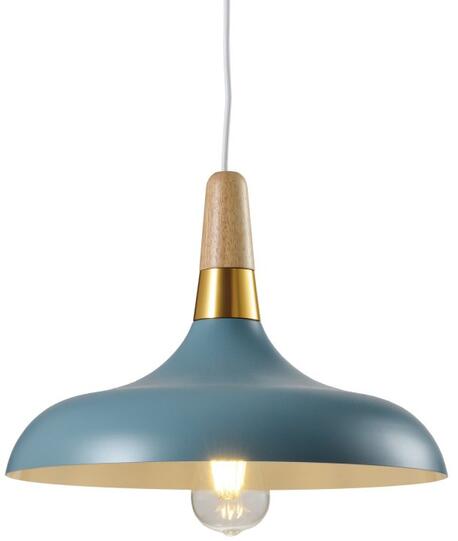 OS-SKAN3-25-DEC Mennyezeti lámpatest SKANDI 3, 7429, AC220-240V, 50/60Hz, 1*E27, IP20, átmérő 35cm, egyes, kék (OS-SKAN3-25-DEC)
