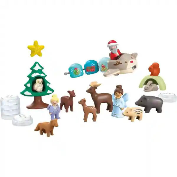 Playmobil Junior 70297 Adventskalender Kerstman & Bosdieren - 24 Deuren Met Plant-based Speelgoed