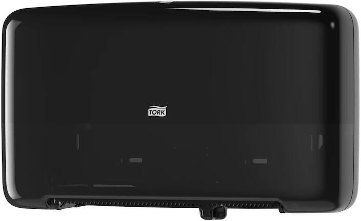 Twin mini Jumbo WC papír adagoló T2 fekete SCA555508