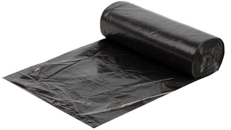 Szemeteszsák 30 liter 50 x 60 cm 20 db/tekercs fekete - tonerklinika