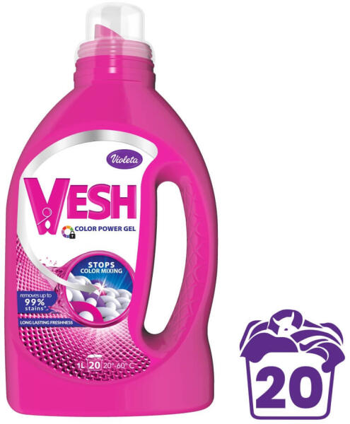 VESH mosógél - színes ruhákhoz (1000 ml) - pelenka