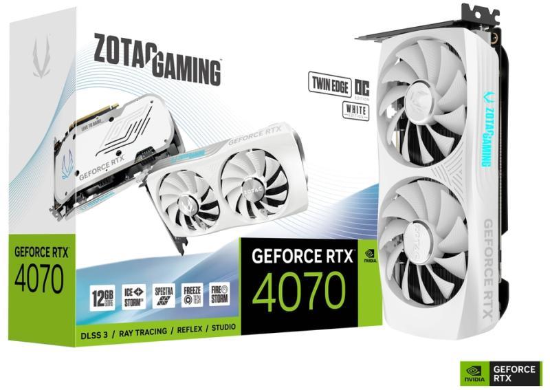 ZOTAC GeForce RTX 4070　12GB ZOTAC GeForce RTX 4070 12GB GDDR6 (ZT-D40740Q-10M) Placa video