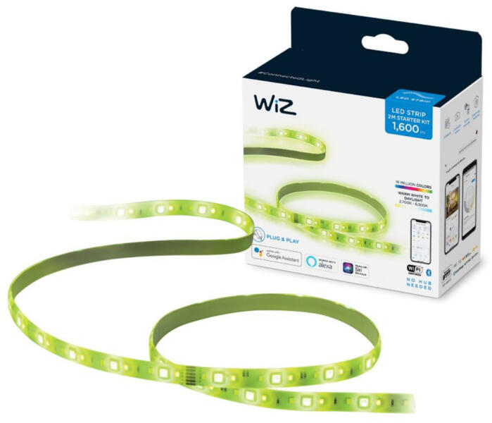 Wi-Fi LED Strip 20W 1600lm RGB/2700-6500K 2m ledszalag/tápegység szett (929002524822)