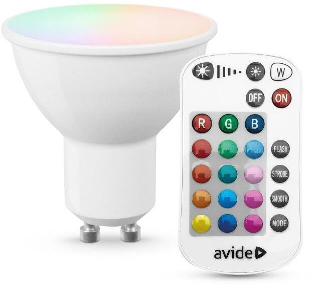 Smart LED GU10 2.9W RGB+W 2700K IR Távirányítóval (ASGU10RGBW-2.9W-RC)