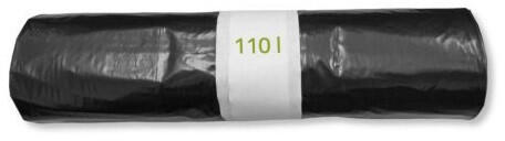 Szemeteszsák 110 liter 60 x 100 cm tekercs fekete 10 db/tekercs - bolt