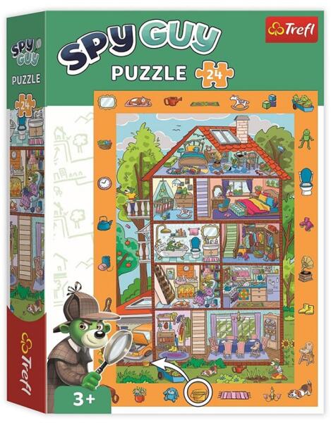 Spy Guy Társasház nyomozós képkereső puzzle 24 db-os (15593)