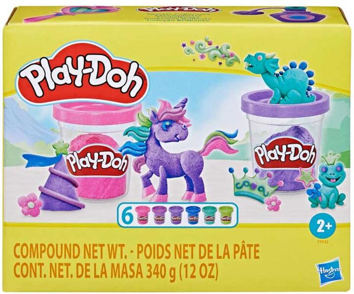 Play-Doh 6 tégely gyurma élénk színekben 340 g (F9932)