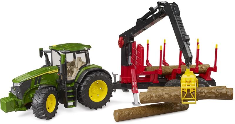 John Deere 7R 350 traktor faszállítóval 1:16 (03154)