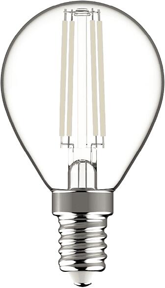 LED White Filament Mini Globe 6.5W, E14, 806lm, WW 2700K (AWLFMG14WW-6.5W) (AWLFMG14WW-6.5W)