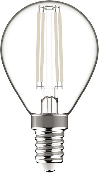 LED White Filament Mini Globe 4.5W, E14, 470lm, WW 2700K (AWLFMG14WW-4.5W) (AWLFMG14WW-4.5W)