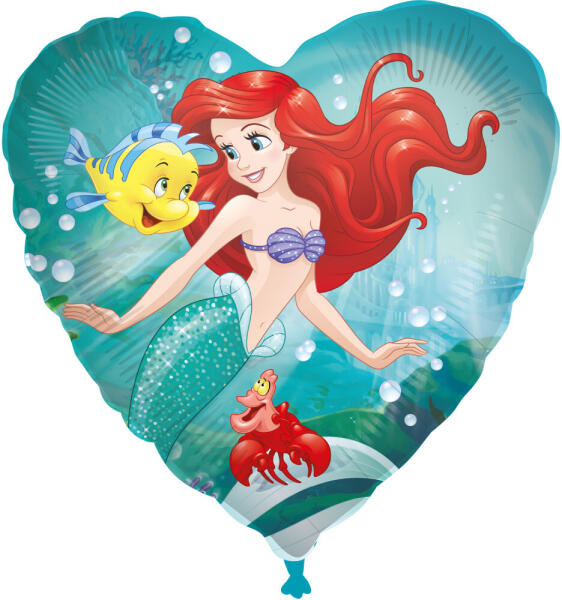 Hercegnők, Ariel Curious fólia lufi 46 cm