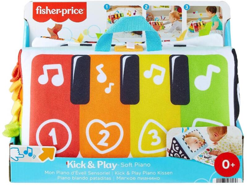 Fisher-Price Kick and Play rugdalózó talpak puha zongora (HND54)
