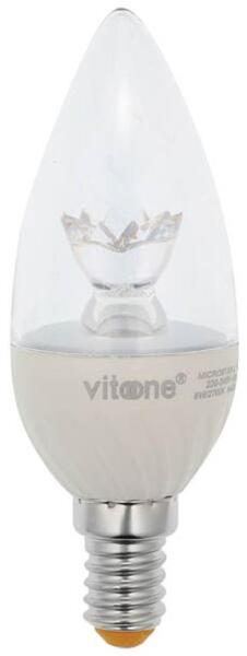 Led Bulb Microstar-2 Candle C37 E14 6W 438lm Clear Dimmable 6400K (Cool White) 1513800 VITO (1452)