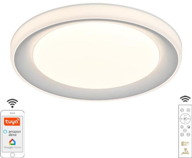 LED mennyezeti lámpa opál+RGB+CCT+távvezérlő+Wifi 24W - LC951U (LC951U)