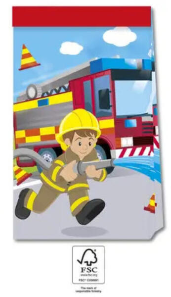 Firefighters tűzoltó papírzacskó 4 db-os FSC PNN95466