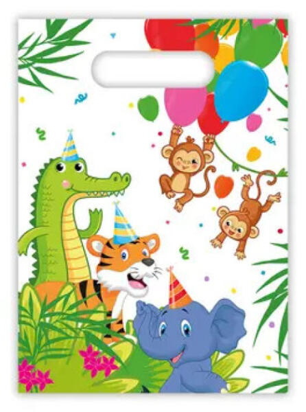 Jungle Balloons - Dzsungel ajándéktasak 6 db-os PNN93888