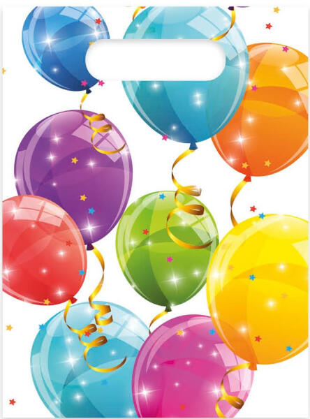 Sparkling Balloons Lufis ajándéktasak 6 db-os PNN88152
