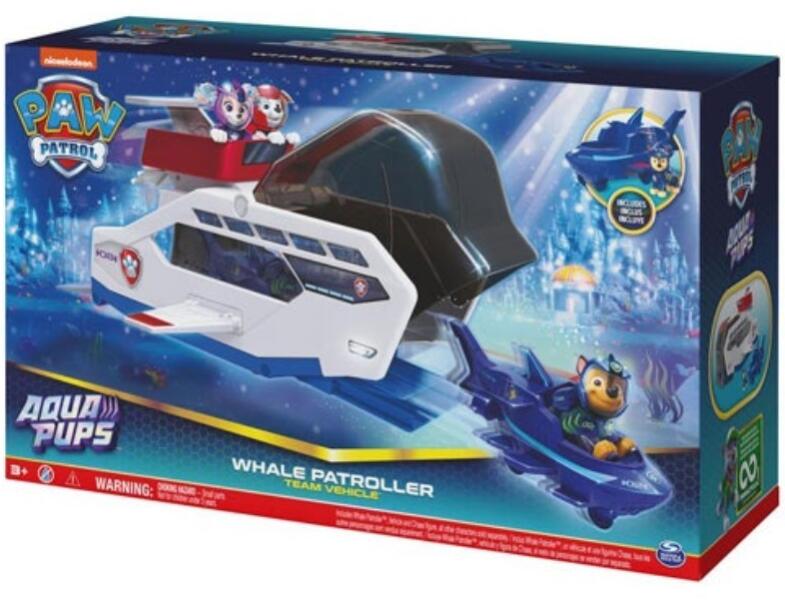 Mancs őrjárat Aqua Pups: Whale Patroller bálnajármű hajó (6065308)