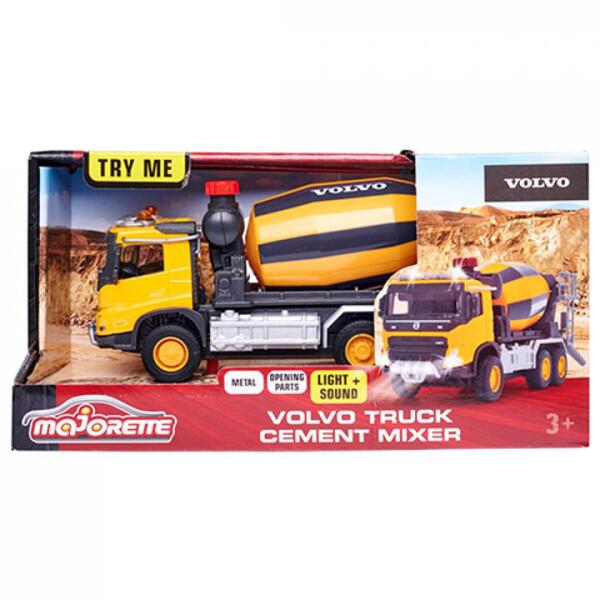 Majorette Volvo betonkeverő mixer fénnyel és hanggal 19cm (213723002)