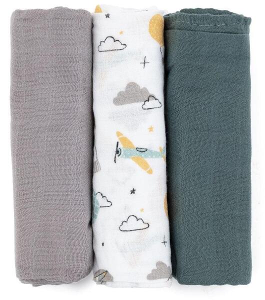 Moussy Grey Planes 68x68 cm 3 db