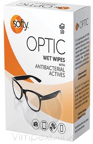 Softy optic clean törlőkendő papírdobozban 10x1db - alkuguru
