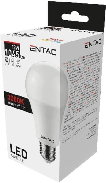 Entac Led Globe E27 12W Ww 3000K (LLG27-12W-WW)