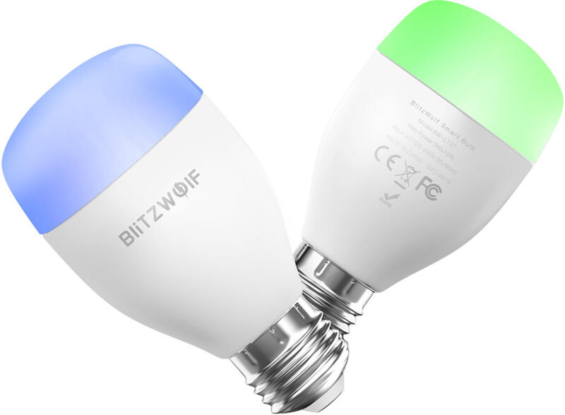Okos LED wifis izzó + távirányító- BlitzWolf® BW-LT27 E27, 900 lm, 10W, 2700-6500K, App és infravörös irányítás