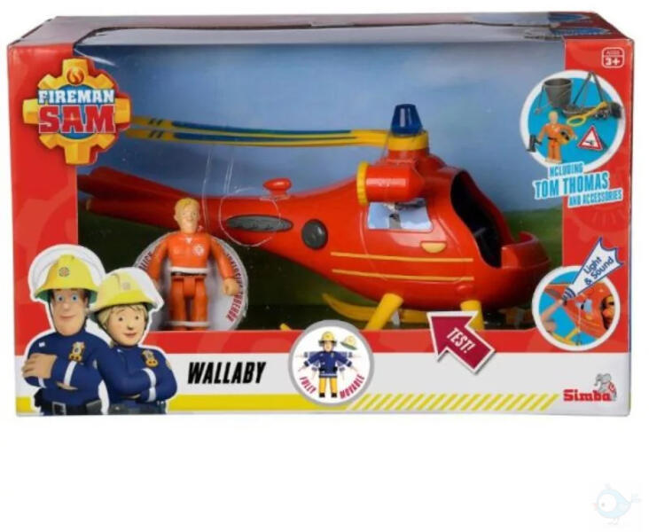Sam, a tűzoltó - Wallaby helikopter figurával (109252510038)
