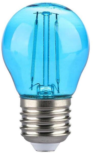 LED Izzó FILAMENT G45 E27/2W/230V kék VT1937 (VT1937)