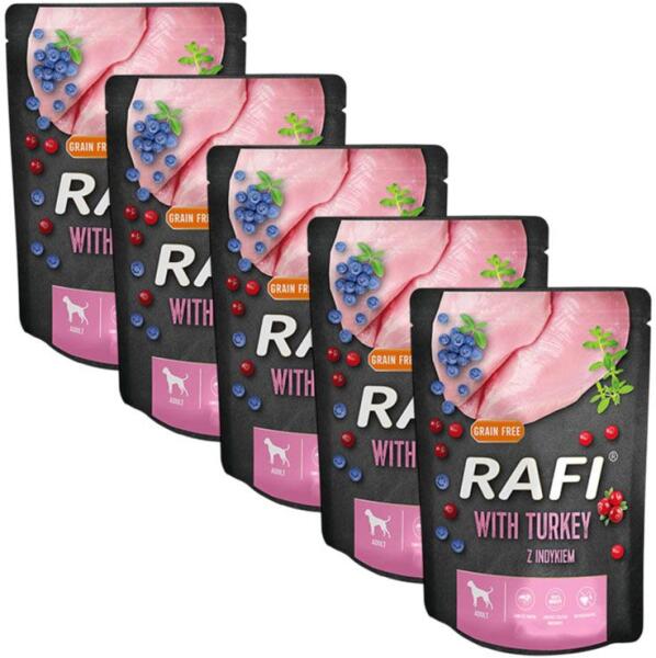 Rafi R G RAFI Rafi Adult GF Paté with Turkey 5 x 300 g (Hrana pentru caini ...