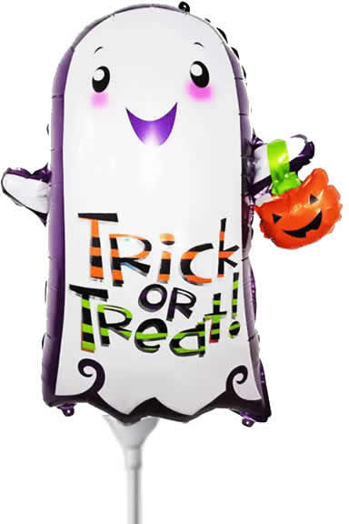 Fólia lufi, mini, halloween szellem