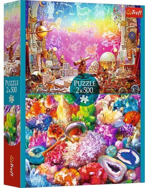 Kozmosz és kristályok 2 az 1-ben puzzle 2x500 db-os (37499)