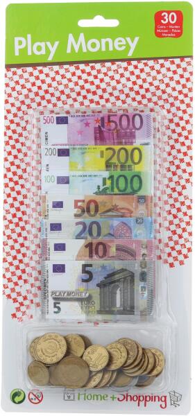 Euro játékpénz készlet