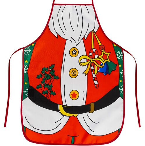 karácsonyi kötény, Mikulás kötény, 92 x 51 cm (00070)