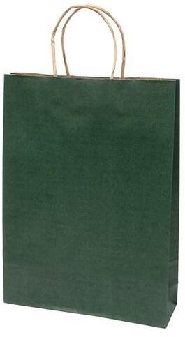 Classic Simple L 26x35x8 cm kraft egyszínű sötétzöld sodort füles 71317