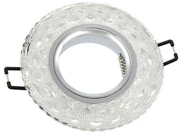 Spot Light Fixture Recessed Mounted Round Palace-10 Gu5.3 Mr16 + 3W 180lm 4200K (Natural White) Chrome With Glass Φ100X22mm 201 (2193)