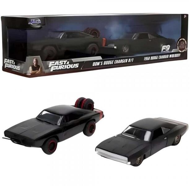 Halálos Iramban: Dom Toretto D Charger R/T 1970 & Widebody 1968 2 db 1:32 (253204006)
