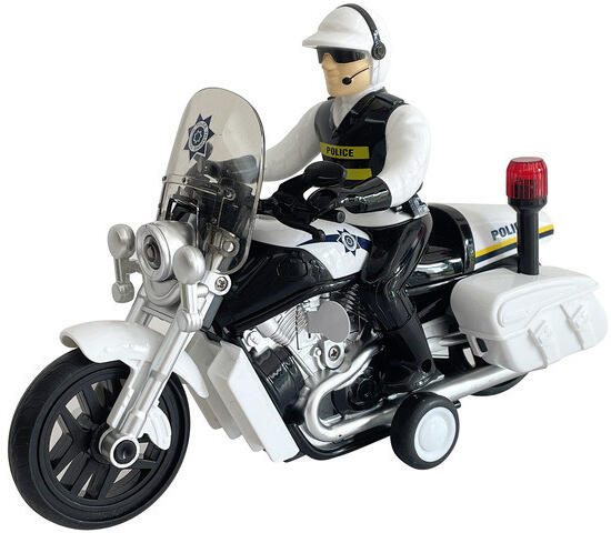 Zenélő, világító rendőrmotor 1:10 (WY430A)
