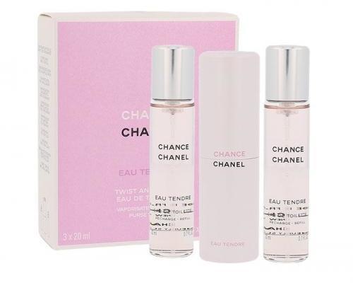CHANEL Chance Eau Tendre Twist & Spray (Refills) EDT 3x20ml parfüm  vásárlás, olcsó CHANEL Chance Eau Tendre Twist & Spray (Refills) EDT 3x20ml  parfüm árak, akciók