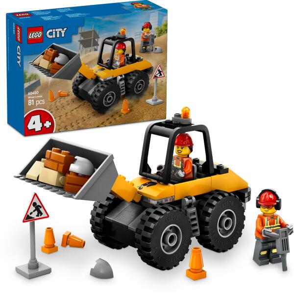 City - Sárga kerekes rakodógép (60450)