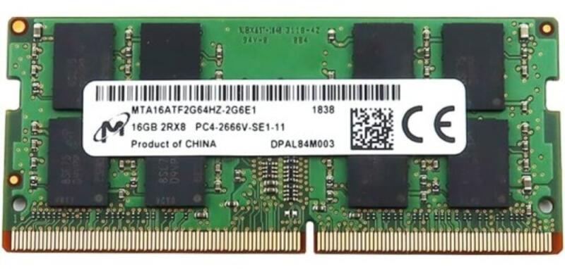 メモリー DDR4 16GB micron Micron 16GB DDR4 2666MHz MTA16ATF2G64HZ-2G6E1 (Memorie) - Preturi