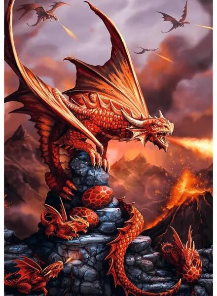 Premium Plus - Fantasy Collection - Tűzokádó sárkány 1000 db-os (10900)