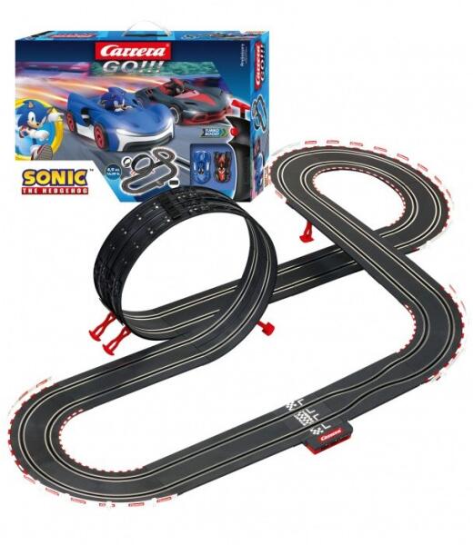 GO!!! Sonic versenypálya játékszett 2 db kisautóval 4,9m (62566)